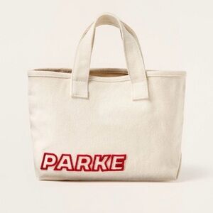 Parke target mini canvas tote natural nwt